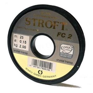 Stroft Fluorcarbon FC2 25m Nosnost: 3,4kg, Průměr: 0,20mm