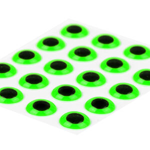 Sybai Epoxidové Oči 3D Epoxy Eyes Fluo Green Průměr: 8mm