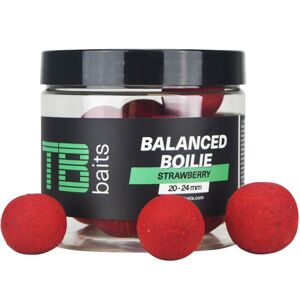 TB Baits Vyvážené Boilie Balanced + Atraktor Strawberry 100 g 20-24 mm Hmotnost: 100g, Průměr: 20-24mm