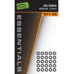Fox Kroužky Edges Essentials Rig Rings 25ks Průměr: 3,2mm