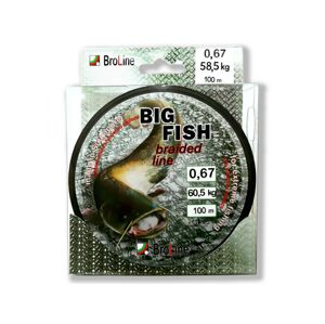 BROLINE Šňůra Big Fish 8x Dyn 167m Varianta: 0,67mm 60,5kg