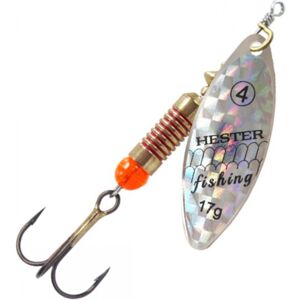 Hester Fishing Třpytka Willow Silver Holo Scales Hmotnost: 8g, Velikost: 2